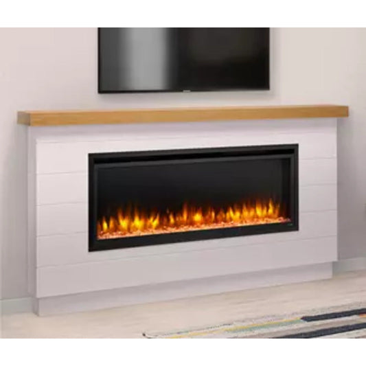 SimpliFire Modern Farmhouse Style Boyd Build-Out Kit for 50" Allusion Platinum & Allusion Edge