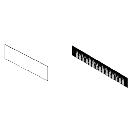 SimpliFire Screen and Flame Screen for 60" Allusion Platinum Fireplace