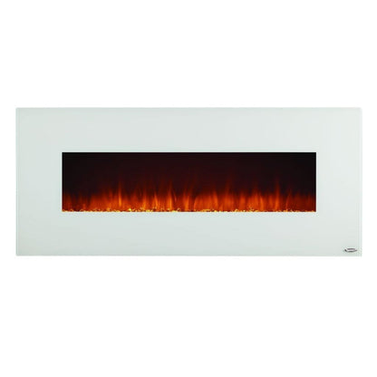 Touchstone Ivory White Wall-Mounted Fireplace