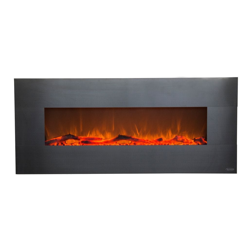 Touchstone Onyx 50" Stainless Steel Electric Fireplace