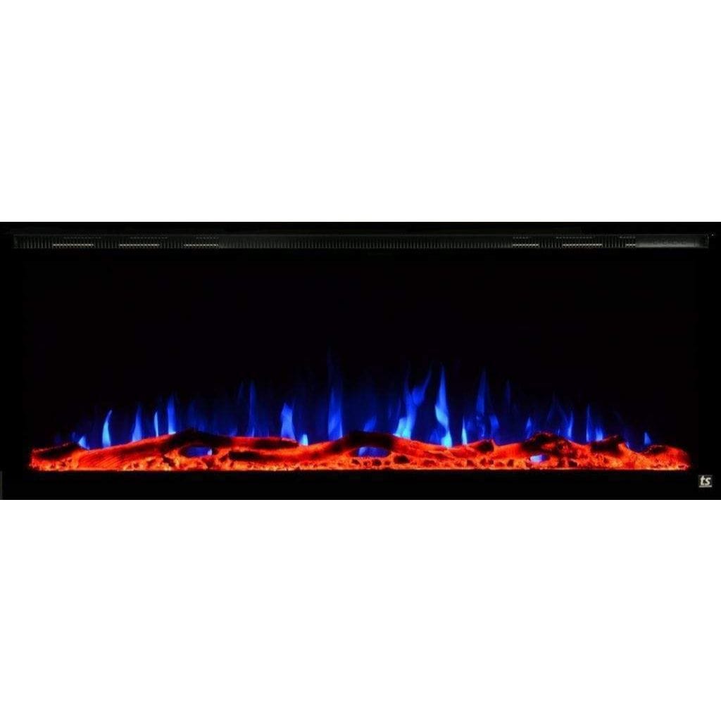 Touchstone Sideline Elite Smart 72" WiFi-Enabled Recessed Electric Fireplace (Alexa/Google Compatible)