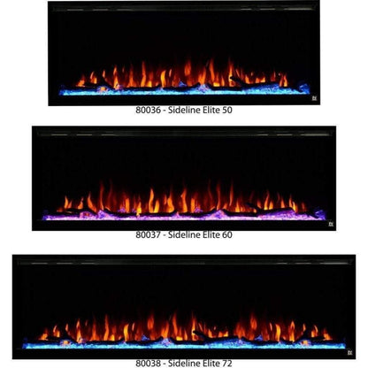 Touchstone Sideline Elite Smart 72" WiFi-Enabled Recessed Electric Fireplace (Alexa/Google Compatible)