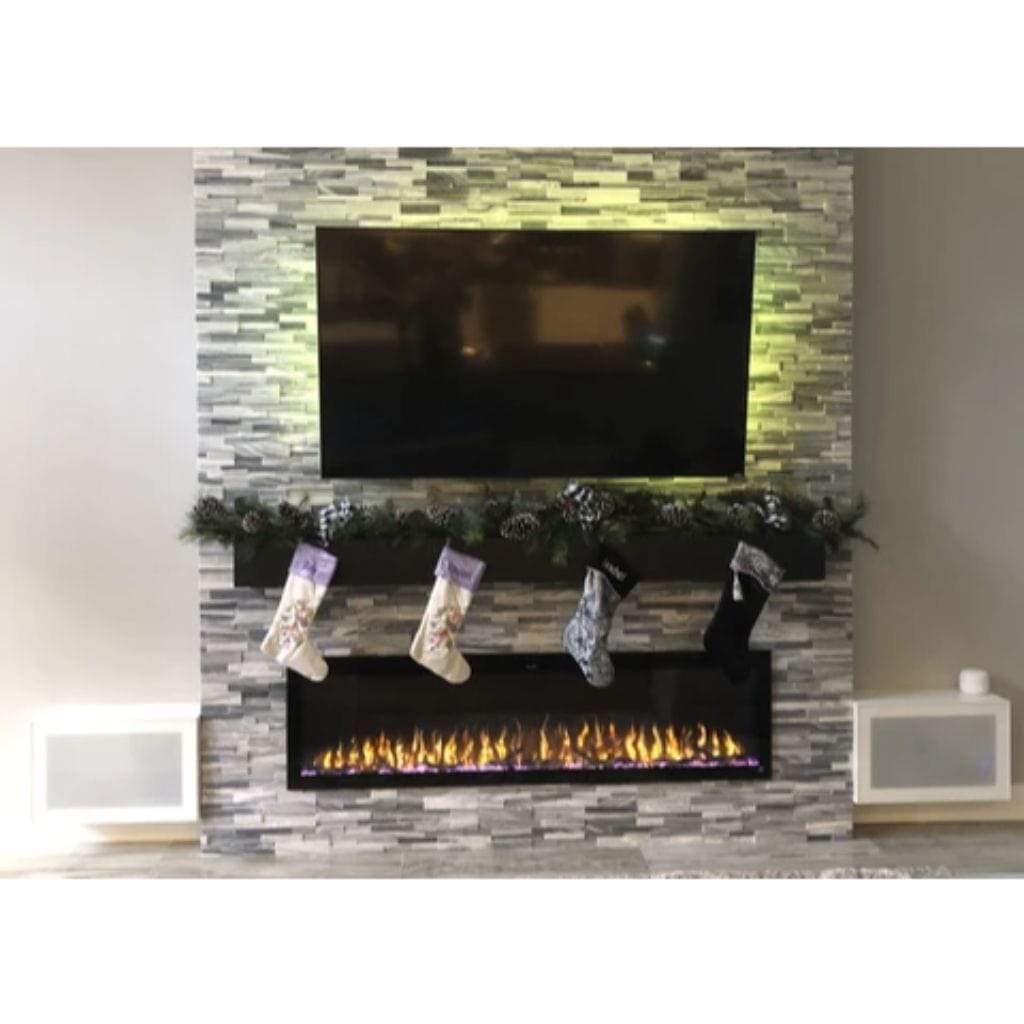 Touchstone Sideline Elite Smart 72" WiFi-Enabled Recessed Electric Fireplace (Alexa/Google Compatible)