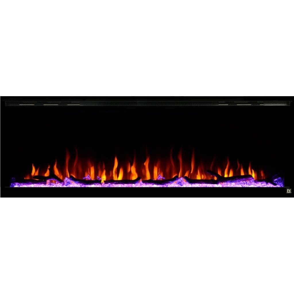 Touchstone Sideline Elite Smart 72" WiFi-Enabled Recessed Electric Fireplace (Alexa/Google Compatible)