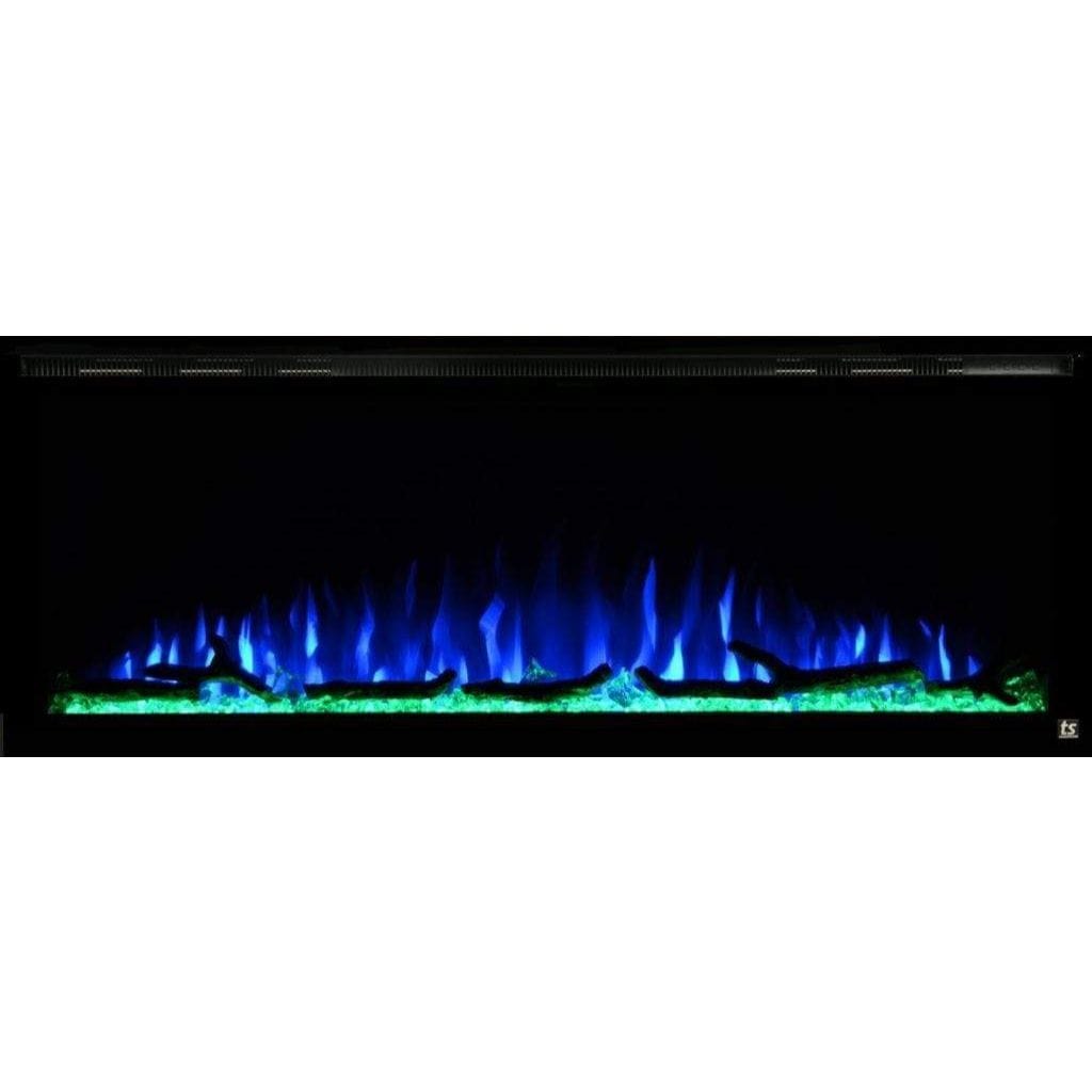 Touchstone Sideline Elite Smart 72" WiFi-Enabled Recessed Electric Fireplace (Alexa/Google Compatible)