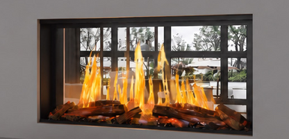 Modern Flames Nova Clear 48" See-Through Laser Projection Electric Fireplace