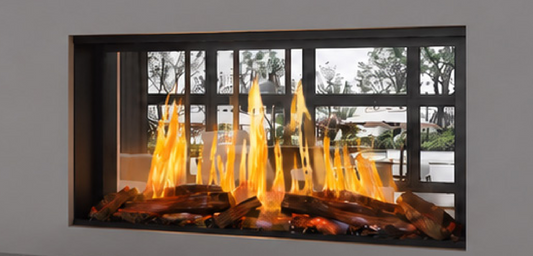 Modern Flames Nova Clear 48" See-Through Laser Projection Electric Fireplace